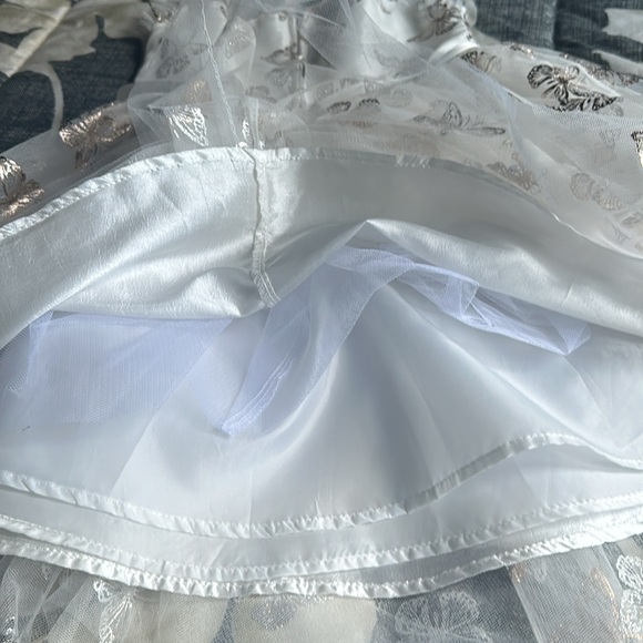 Lilt flutter sleeve tulle skirt with rose gold butterfly - Picture 8 of 8